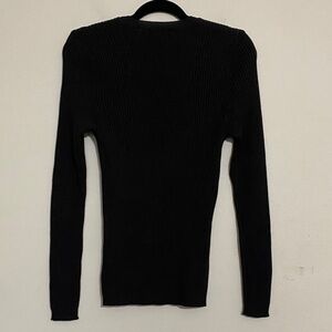 HUGO mens Brown Ribbed Crew Neck Sweater mens L Stretchy casual office Y2K